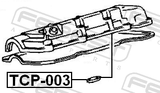 Febest TCP-003 Seal Ring, Spark Plug Tube