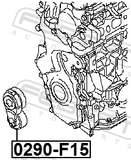Febest 0290-F15 Belt Tensioner