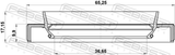 Febest 95HBY-38651017C Drive Shaft Oil Seal 36.65X65.25X9.9X17