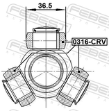 Febest 0316-CRV Tripod Joint