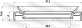 Febest 95MEY-44671016C Drive Shaft Oil Seal 42.1X67.2X10X15.6