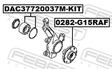Febest 0282-G15RAF Front Wheel Hub