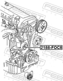 Febest 2188-FOCII Pulley Idler Kit