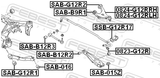 Febest SSB-G12R14 Rear Stabilizer Bar Bush D14