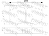 Febest 2101-TT9RWDR Pad Kit, Disc Brake, Rear