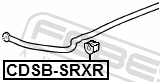 Febest CDSB-SRXR Rear Stabilizer Bar Bush