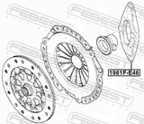 Febest 1981F-E46 Clutch Release Fork