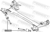 Febest RNAB-020 Rear Crossmember Bushing