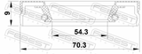 Febest 95FEY-56700909X Oil Seal Transaxle Case 54.3X70.3X9X9