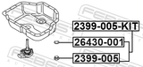 Febest 2399-005 Oil Casing Drain Plug