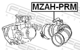 Febest MZAH-PRM Air Cleaner Hose