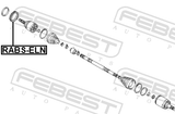 Febest RABS-ELN Ring ABS