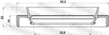 Febest 95HBS-34631022L Drive Shaft Oil Seal 32.8X63.2X10X22