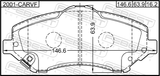 Febest 2001-CARVF Pad Kit, Disc Brake, Front - Kit