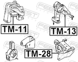 Febest TM-13 Rear Engine Mount
