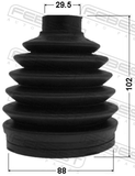 Febest 0517P-BT50 Boot Outer CV Joint Kit Pvc 88X102X29.5