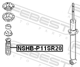 Febest NSHB-P11SR20 Front Shock Absorber Boot