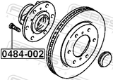 Febest 0484-002 Wheel Stud