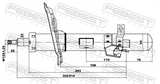 Febest 02110-001FL Shock Absorber Front Left