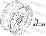 Febest 1985B-002 Wheel Bolt M14X1.25 L46.5