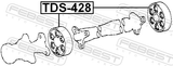 Febest TDS-428 Drive Shaft Coupling
