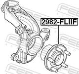 Febest 2982-FLIIF Front Wheel Hub
