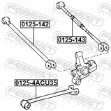 Febest 0125-143 Rear Lateral Link