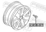 Febest 2385B-001 Wheel Bolt M14X1.5 L65.2