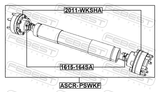 Febest ASCR-PSWKF Propeller Shaft