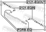 Febest FDRB-EQ Tie Rod End Boot 31X28.2X13.2
