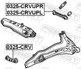 Febest 0325-CRV Rear Transverse Link