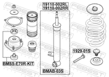 Febest BMAB-035 Bushing, Rear Shock Absorber
