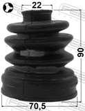 Febest 1215-CM10R Boot Inner CV Joint Kit 70.5X90X22