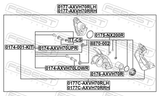 Febest 0177-AXVH70RLH Rear Left Brake Caliper Assembly
