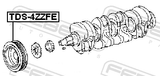 Febest TDS-4ZZFE Crankshaft Pulley 1ZZFE/3ZZFE/4ZZFE