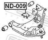 Febest ND-009 Front Shock Absorber Jounce Bumper