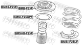 Febest BMB-F25F Front Shock Absorber Bearing
