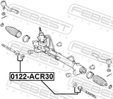 Febest 0122-ACR30 Steering Tie Rod