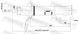 Febest 22110-001FL Shock Absorber Front Left Gas.Twin Tube