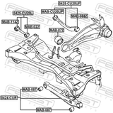 Febest 0424-CUR Rear Lower Arm