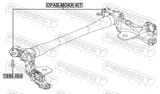 Febest OPAB-MOKR-KIT Rear Crossmember Bushing Kit (Set Of Two)