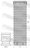 Febest VWSHB-TRSPVF-KIT Boot With Jounce Bumper Front Shock Absorber Kit