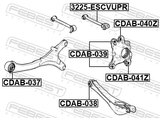 Febest CDAB-040Z Rear Knuckle Floating Bushing