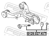 Febest 0129-027-KIT Repair Kit, Camber Adjusting Eccentric Bolt