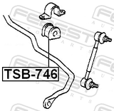Febest TSB-746 Front Stabilizer Bar Bush D22