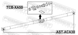Febest TCB-XA50 Drive Shaft Bearing (Repair Kit)