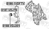 Febest 0187-VDJ79 Tension Pulley