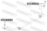 Febest 6723-M3RRH Rear Right Stabilizer Link / Sway Bar Link