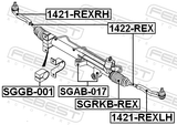 Febest 1422-REX Steering Tie Rod