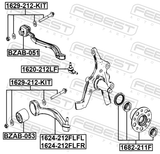 Febest 1620-212F Ball Joint Front Lower Arm